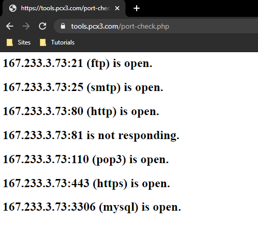 PHP Script to check for open ports - SysAdmin Blog